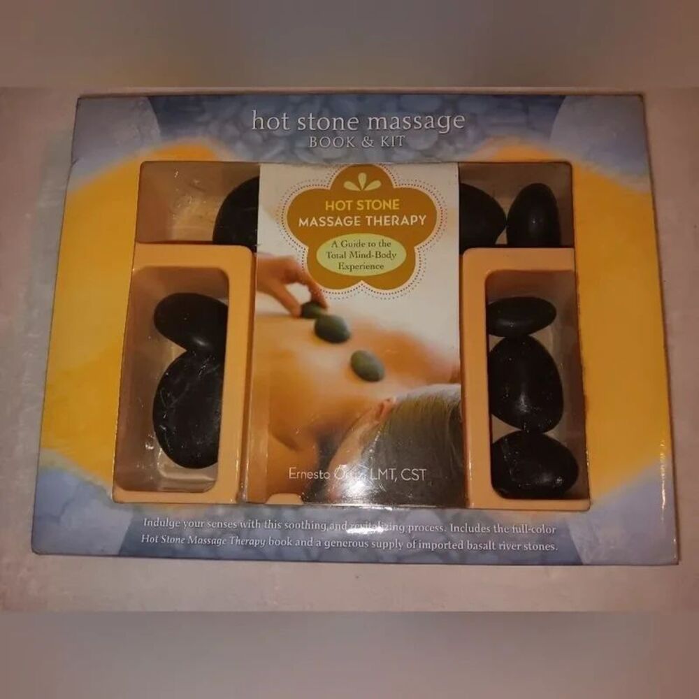 Home Spa Basalt Hot Stone Massage Kit | Natural Volcanic Healing Rocks